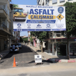 NAZİLLİ BELEDİYESİ İLÇEDEKİ YOL ÇALIŞMALARINI SÜRDÜRÜYOR