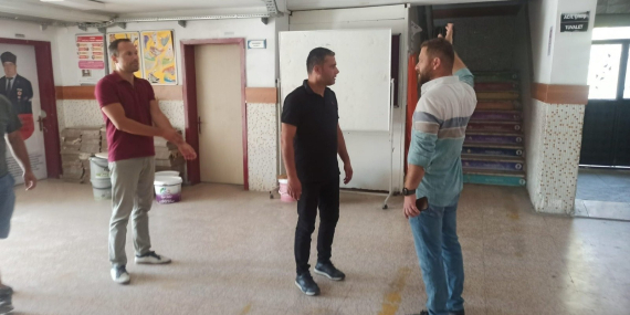Didim’de okullar yeni eğitim öğretim yılına hazırlanıyor..
