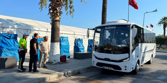Kuşadası’nda cep uygulama noktası yerinde incelendi..