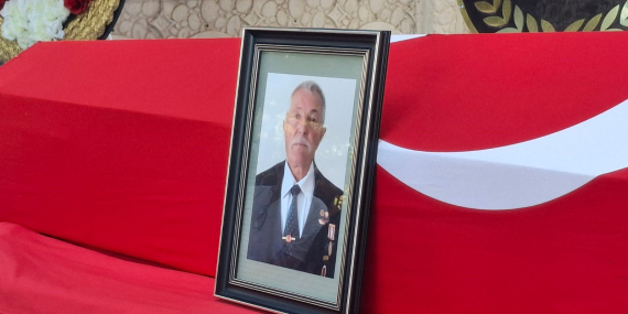 Didimli Kıbrıs Gazisi askeri törenle son yolculuğuna uğurlandı..