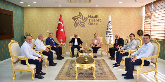 Vali Varol Nazilli Ticaret Odası’na iade-i ziyarette bulundu..