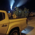 GERMENCİK'TE GECE İLAÇLAMASI SÜRÜYOR