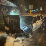 SEYİR HALİNDEYKEN ALEV ALAN OTOMOBİL, KULLANILAMAZ HALE GELDİ