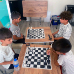 GERMENCİK'TE ÇOCUKLAR YAZ TATİLİNİ SATRANÇ ÖĞRENEREK DEĞERLENDİRİYOR
