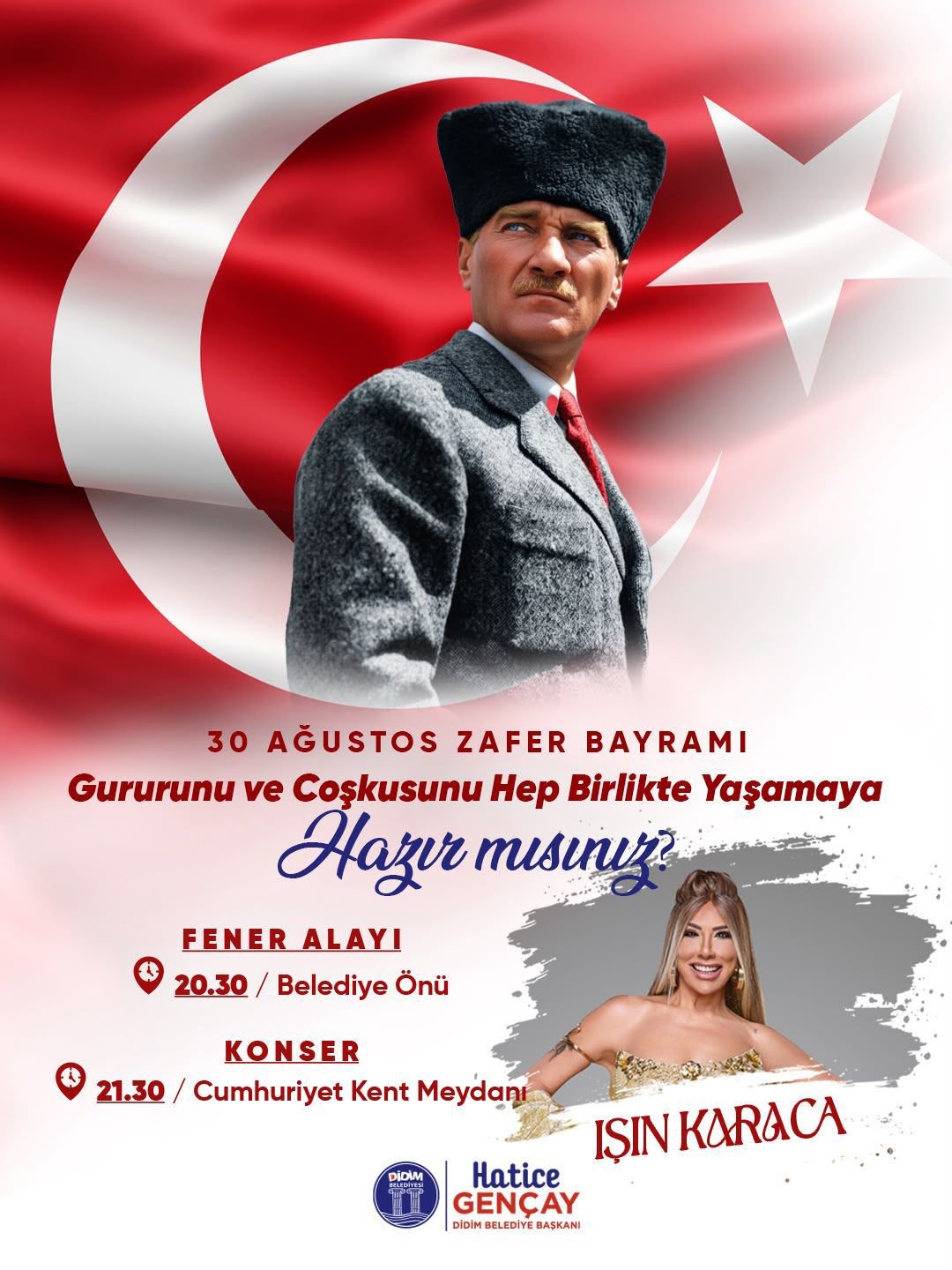 DİDİM BELEDİYESİ, 30 AĞUSTOS ZAFER BAYRAMI'NI COŞKUYLA KUTLAYACAK