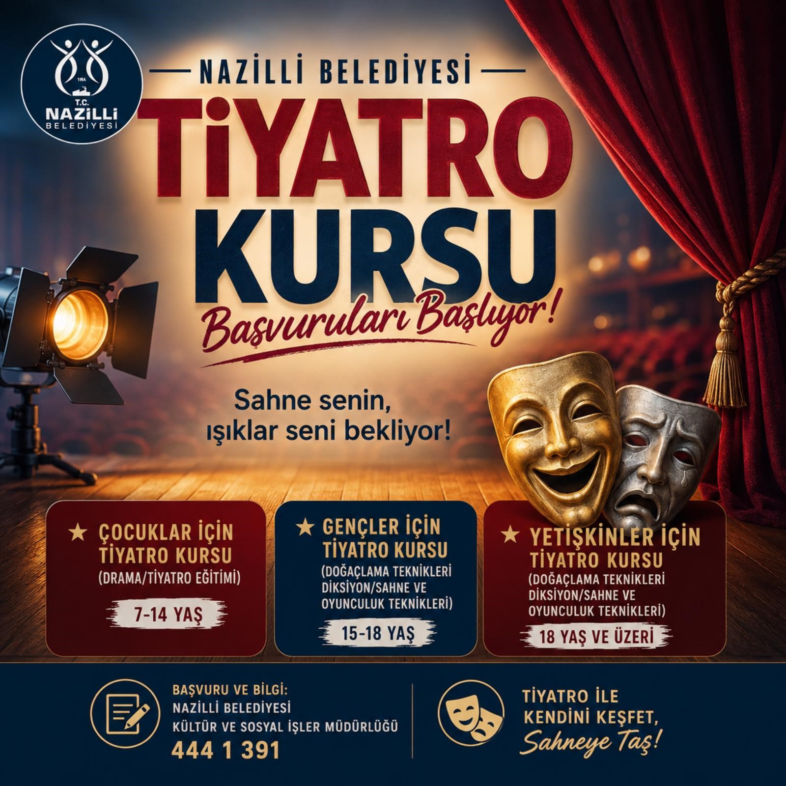 NAZİLLİ BELEDİYESİ'NDEN KİŞİSEL GELİŞİM VE SANATA İKİ YENİ KURS