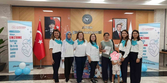 Aydın Şehir Hastanesi’nde anne sütünün önemi anlatıldı..