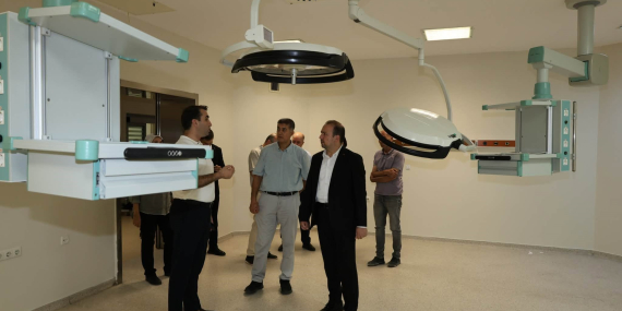 Aydın Atatürk Devlet Hastanesi’nin yeni hizmet binasında çalışmalar hız kazandı..