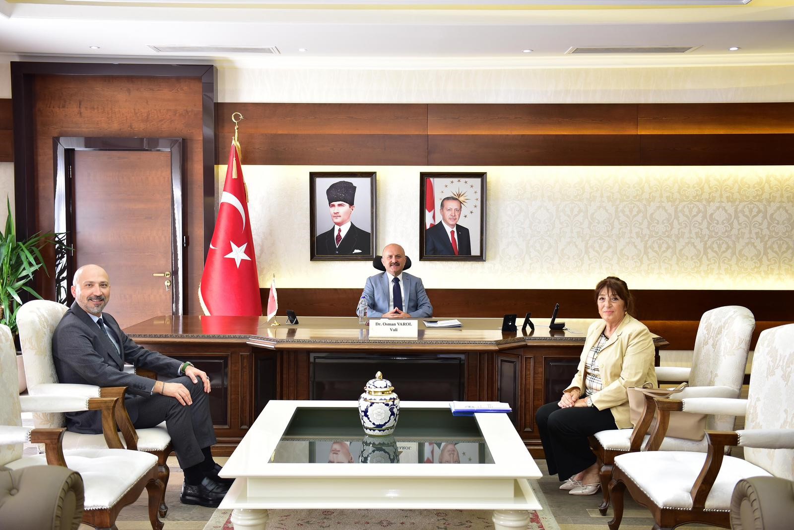 BAŞKAN ARIKAN, AYDIN VALİSİ VAROL İLE BİR ARAYA GELDİ