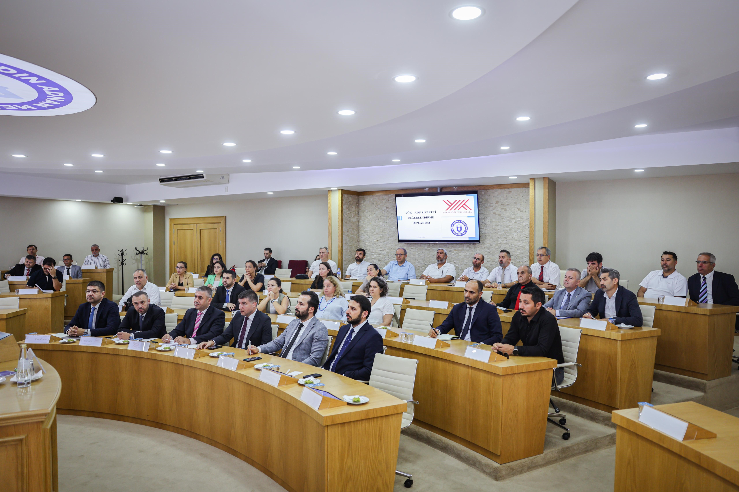 YÖK İLE ADÜ ARASINDA MESLEK YÜKSEKOKULLARI İLE İLGİLİ DEĞERLENDİRME TOPLANTISI GERÇEKLEŞTİRİLDİ
