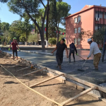 YENİPAZAR'DA SPOR ALANI VE CADDE ÇALIŞMALARI SÜRÜYOR