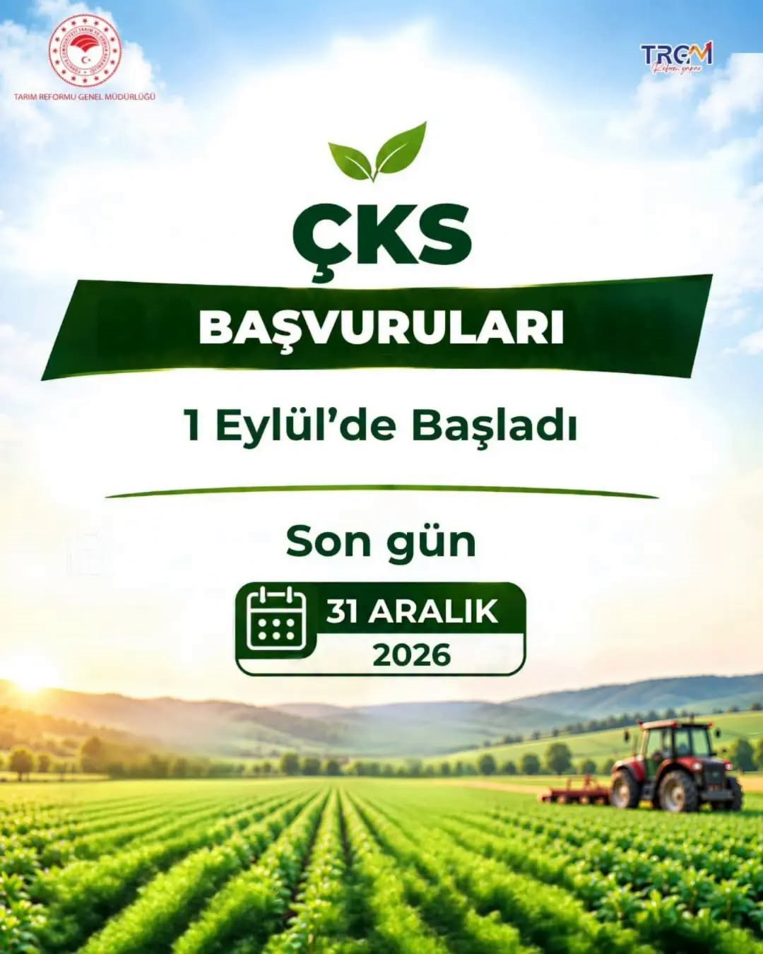 AYDIN'DA ÇİFTÇİLERE 31 ARALIK UYARISI