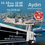 TÜRK TARİH KURUMU MOBİL KİTAP SATIŞ MAĞAZASI, AYDIN KENT MEYDANI'NDA OKURLA BULUŞUYOR