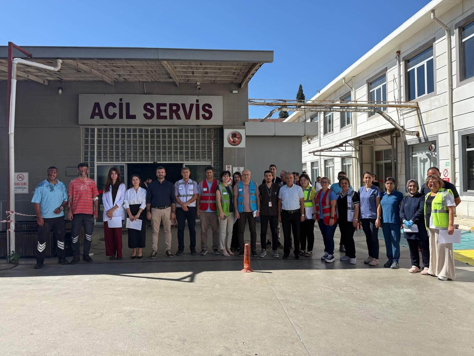 AYDIN'DA HASTANE PERSONELİ DEPREM SENARYOSUYLA AFET HAZIRLIĞINI TEST ETTİ
