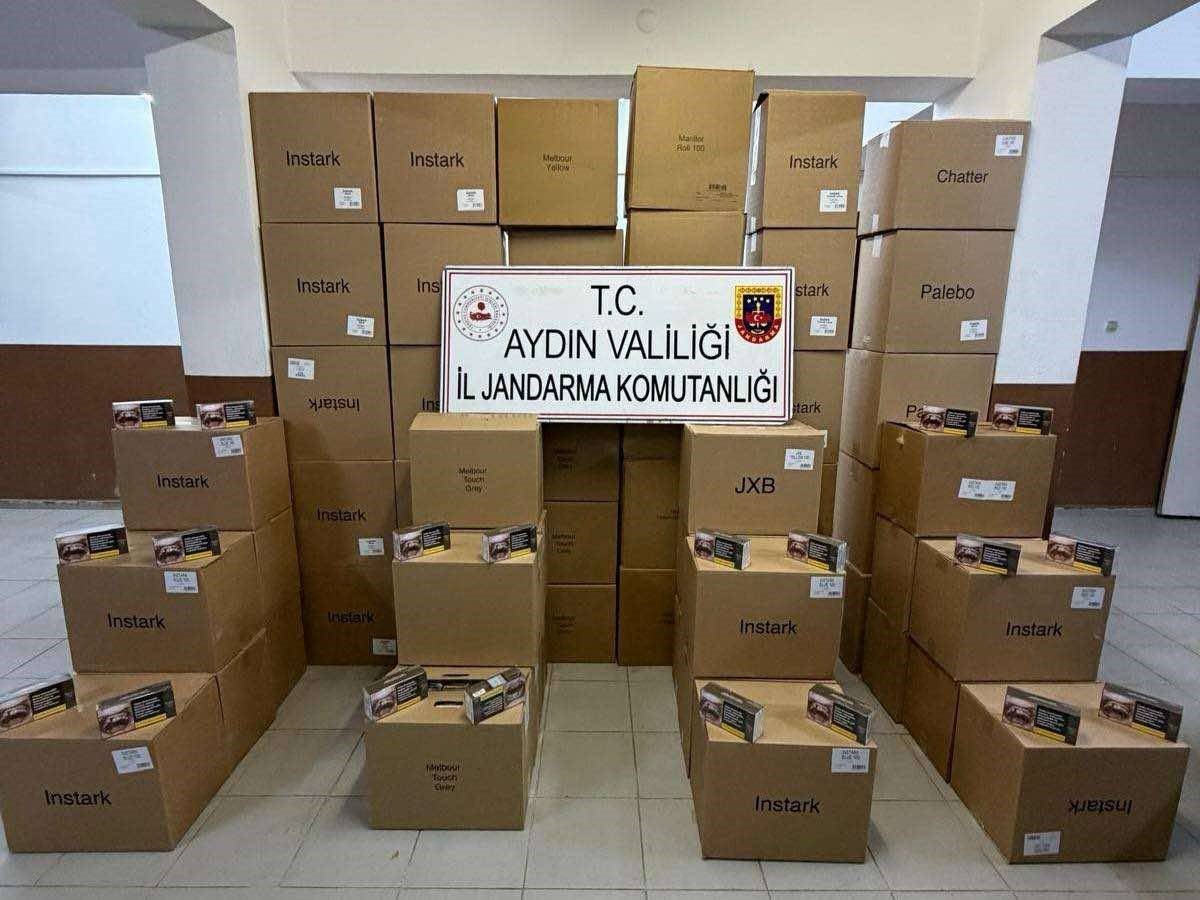 KÖŞK'TE DURDURULAN ARAÇTAN 630 BİN KAÇAK MAKARON ÇIKTI