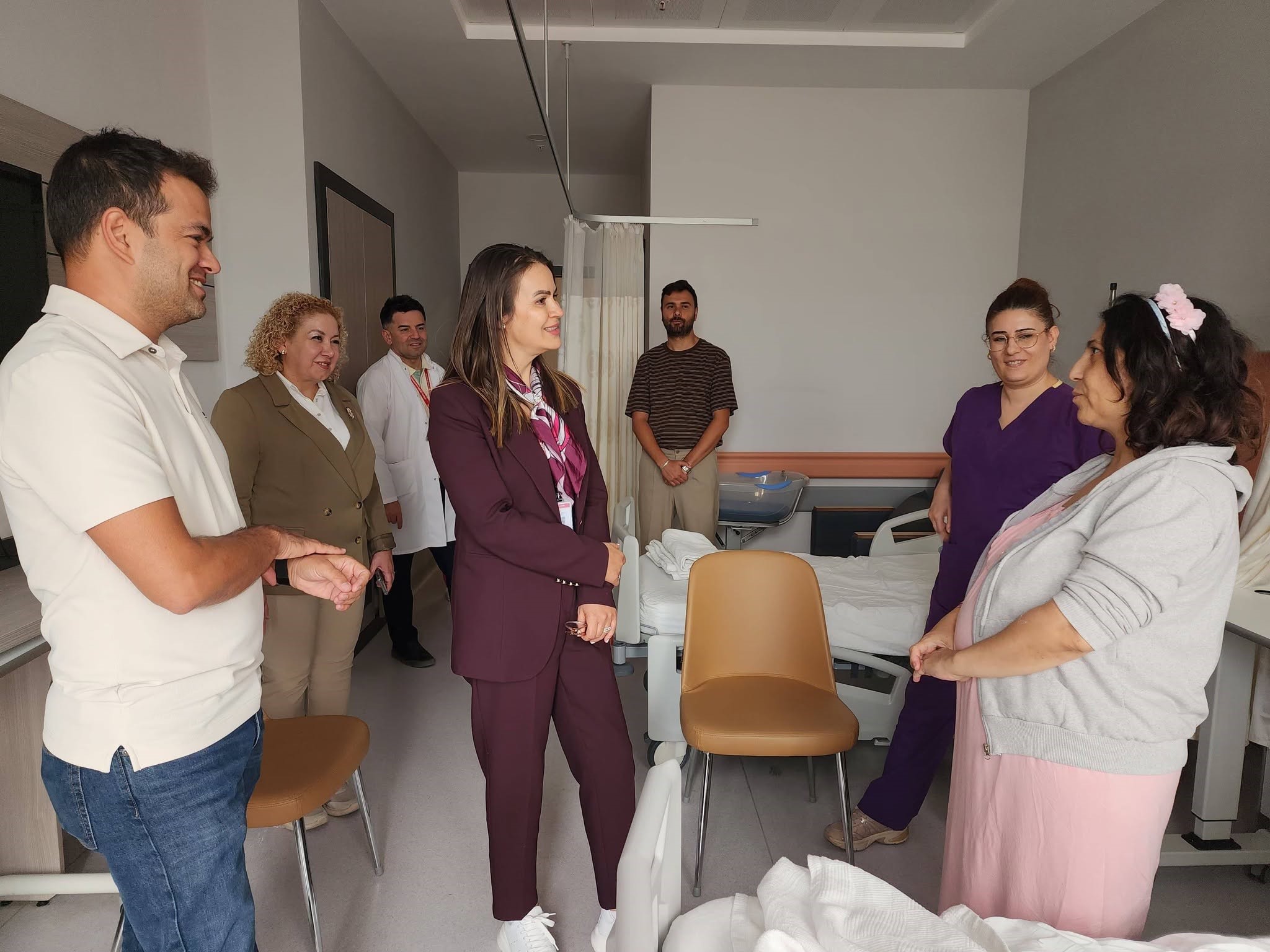 BAŞHEKİM ÖZBAĞÇIVAN, KADIN DOĞUM SERVİSİNDE İNCELEMELERDE BULUNDU