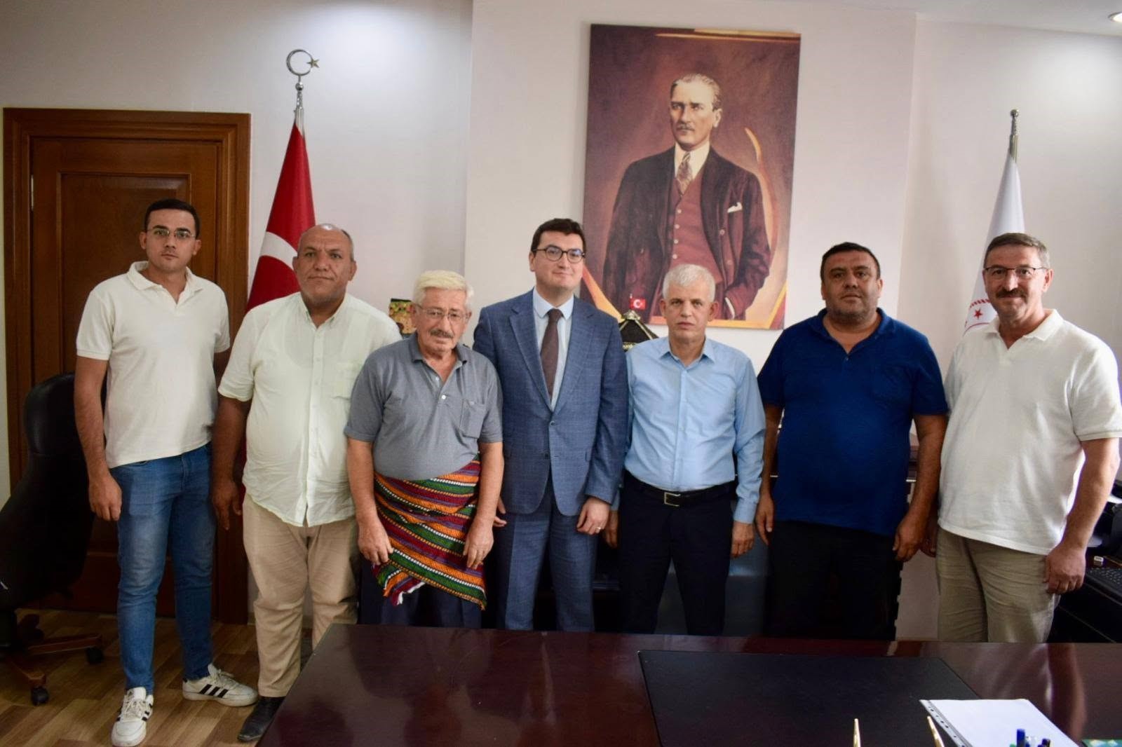 BOZDOĞAN KAYMAKAMI SÖZEN, YILIN AHİLERİNİ KABUL ETTİ
